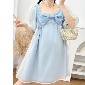 Blue Maternity Dress